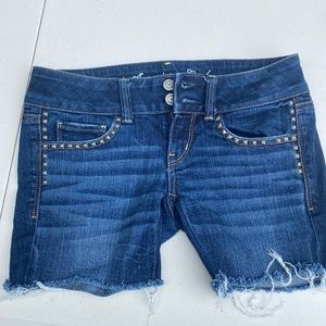 american eagle y2k jean shorts